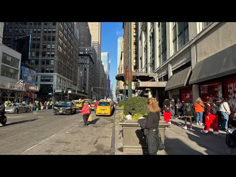 New York City Live Saturday Afternoon In Manhattan ( 09 December 2023)