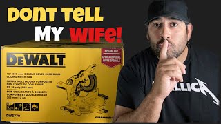 New Tool! DEWALT DWS779 Sliding Compound Miter Saw, Unboxing, Assembly and First Use!