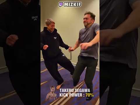 Mizkif get kicked by Takeru Segawa #mizkif #kickboxer #fyp #pain #mma #muaythai #onechampionship