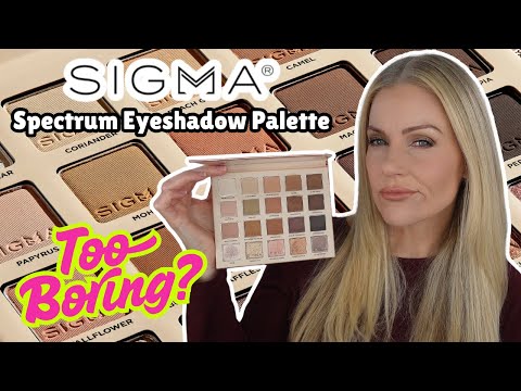 *NEW* Sigma Beauty Spectrum Eyeshadow Palette / Is It Too Boring?