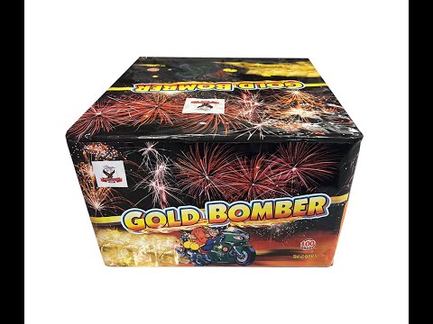 Πακέτο εναερίων πυροτεχνημάτων 100 βολών Gold Bomber   SFC9105