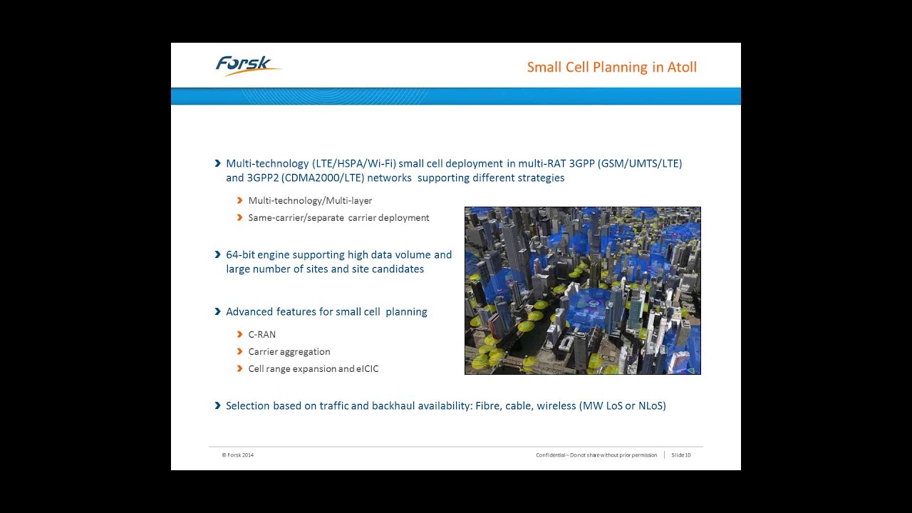 Atoll para planificación de pequeñas celdas celulares / Using Atoll for Small Cell Planning