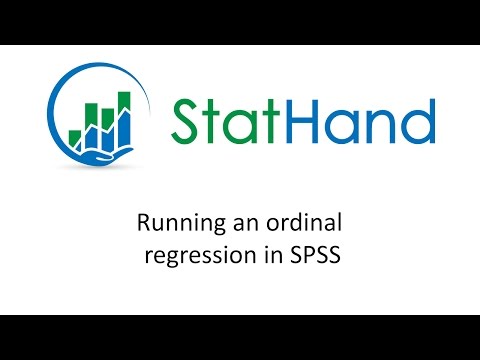 StatHand - Running an ordinal regression in SPSS