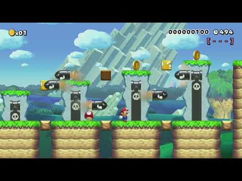 [ASMBU] 4-3 Bullet-Bill Fiasco by Anna Yuna - Super Mario Maker - No Commentary 1bq