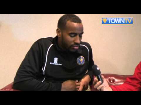 Tyrone Barnett pre Accrington Stanley away 14/15 - Town TV