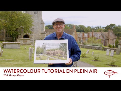 Watercolour Tutorial En Plein Air - Ewelme Church