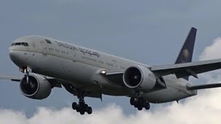 ULTRA SMOOTH LANDING Saudia Boeing 777-300ER Landi