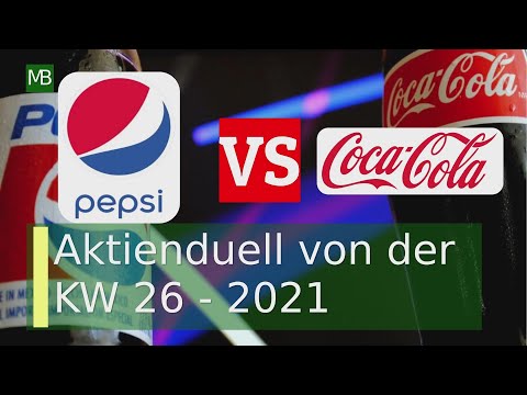 Aktienduell mit der Aktie Coca Cola vs Pepsico KW 26 - 2021.