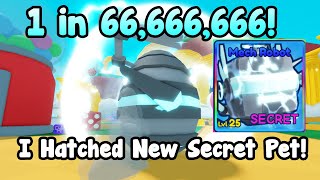 I Hatched New Secret Pet Mech Robot In Bubble Gum Simulator INFINITY!