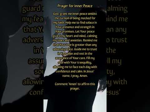 Prayer for Inner Peace | Paris 2024 Olympic Issue | #prayer #jesus