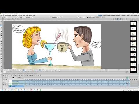OpenToonz 1.5 - How to switch between two different projects - english tutorial (2021)