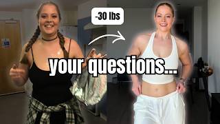 answering your biggest FAT LOSS questions (as someone who's lost 30lbs + kept it off)