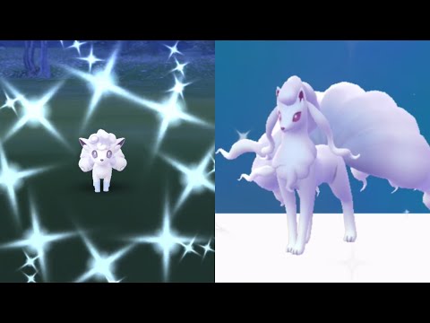 CATCHING WILD SHINY ALOLAN VULPIX IN POKEMON GO!!! SHINY ALOLAN NINETAILS EVOLUTION!