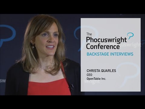 OpenTable CEO Christa Quarles at Phocuswright