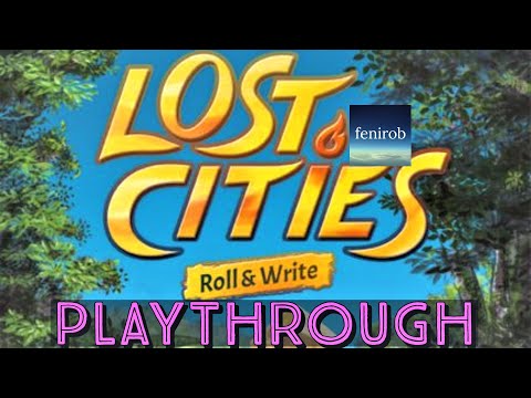 Lost Cities: Roll & Write Board Game | Playthrough