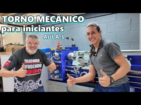 COMO UTILIZAR UM TORNO MECÂNICO PELA PRIMEIRA VEZ - 1ª AULA COM LEANDRO TORNEIRO