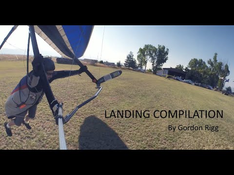 Hang Glider Landing Compilation