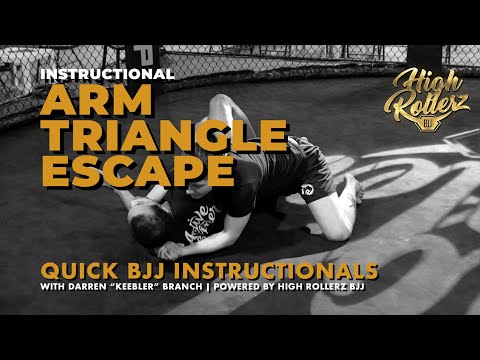 Arm Triangle Escape by Darren Branch | High Rollerz Academy - Jiu Jitsu Instructionals