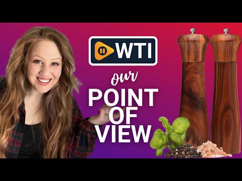 Wooden Salt and Pepper Grinder Set - Premium Acacia Wood Grinders with Adjustable Ceramic Grinding Mechanism - 8 inch Refillable Salt and Pepper Mills - WTI product video review