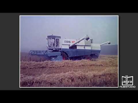 Fortschritt E516 combine harvester (GDR advertising film)