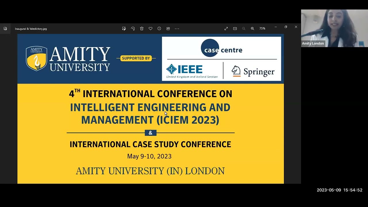 ICIEM 2023 Conference Inaugural Session part1 | 9th May 2023