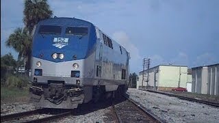 preview picture of video 'Amtrak Train The Silver Star Foward Then Backwards'
