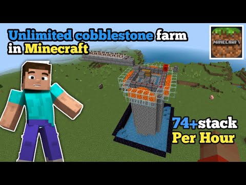 OverPowered HARRY - Minecraft Unlimited Cobblestone Farm Tutorial || Cobblestone Farm In MCPE And JAVA OverPowered HARRY