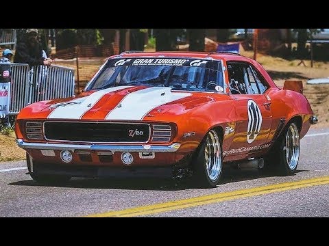 Big Red Camaro at Pikes Peak // 1000Hp Muscle Car - Onboard & Fly-By