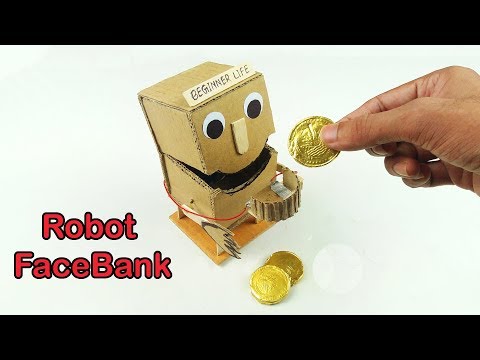How to Make Robot FaceBank BOX   DIY Robot Bank
