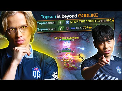 This is how Topson plays against Ana LUNA + IO 👑