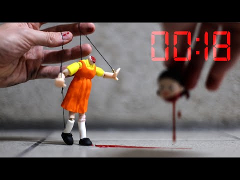 I Must Create a SQUID GAME DOLL in under 30:00 – with polymer clay