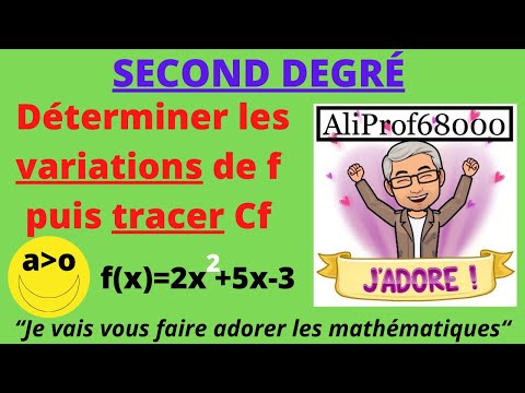 Déterminer les variations d’une fonction du second degré  - Seconde