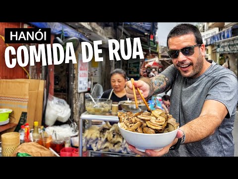 Provando 30 COMIDAS DE RUA em Hanói no Vietnã 🇻🇳 [Documentário Completo]