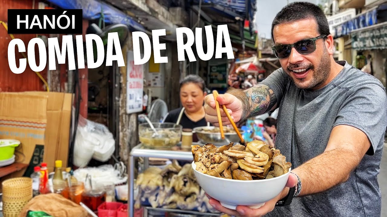 Provando 30 COMIDAS DE RUA em Hanói no Vietnã 🇻🇳 [Documentário Completo]