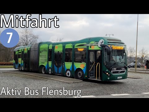 Mitfahrt | Volvo 7900A Hybrid | Linie 7 | Kruså Busstation - Tremmerup