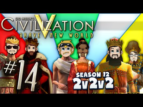 Civilization 5 2v2v2 - #14 - Terrible Mistake
