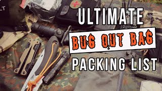 My 2019  Ultimate  Bug Out Bag Packing List #bugou