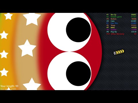 Slither.io A.I. - LUCKY GIANT SNAKE vs TINY SNAKE! // Epic Slitherio Gameplay! #313