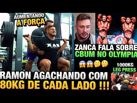 RAMON EVOLUINDO NA FORÇA + 1000 KGS NO LEG PRESS O DIA QUE BRANDÃO BUGOU GERAL + ZANCA SOBRE CBUM