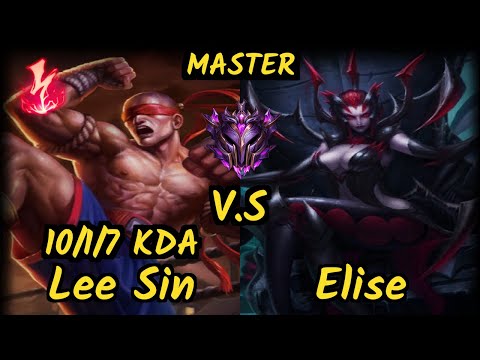 G2H Lamabear (LEE SIN) vs ELISE - 10/1/7 KDA JUNGLE GAMEPLAY - EUW Ranked MASTER