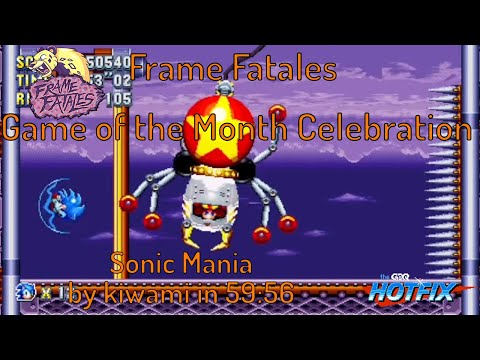Sonic Mania by kiwami in 59:56 - Frame Fatales Game of the Month Celebration