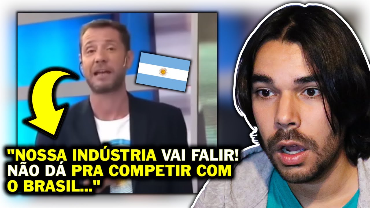 TV Argentina CHOCADA com PRODUTOS do BRASIL! | Português reage