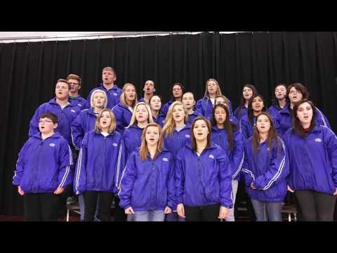 Wishek Public School sings The Star Spangled Banner