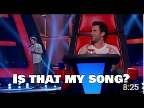 5 contestants on the voice who auditioned with a coaches song