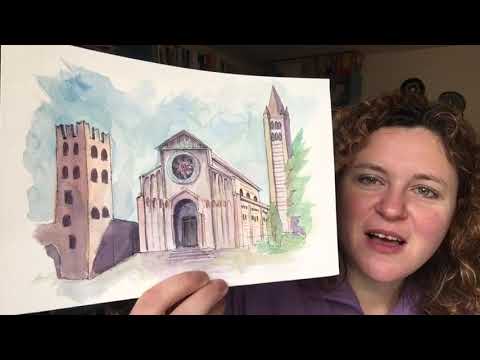 San Zeno in Verona during the Italia Grand Sketching Tour