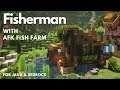 FISHERMAN'S HOUSE & AFK FISH FARM | Minecraft Tutorial | Java & Bedrock [1.20+]
