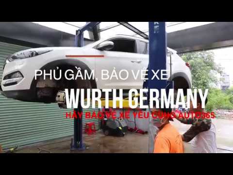 Phủ gầm cao su non Wurth cho ô tô tại Auto365