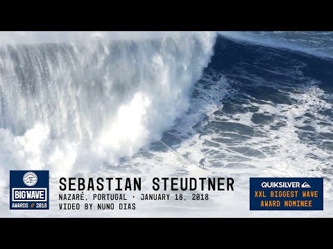 Sebastian Steudtner at Nazaré  - 2018 Quiksilver XXL Biggest Wave Nominee - WSL Big Wave Awards
