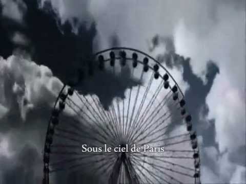 Yves Montand - Sous Le Ciel De Paris  (with lyrics)