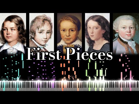 First Pieces by 15 Great Classical Composers